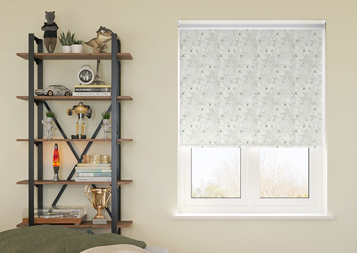 Peruvian Parrots, Cobalt - Roller Blind - Image 3